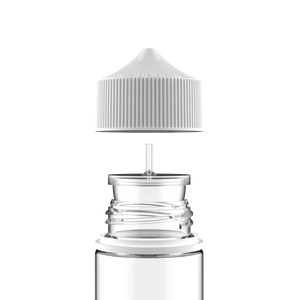 Chubby Gorilla - 60ML Stubby Unicorn Bottle - Clear Bottle / White Cap - V3 - Copackr.com