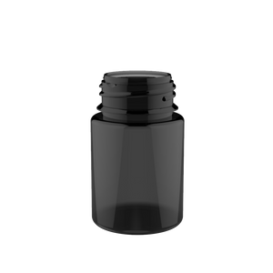 Chubby Gorilla 60ML Stubby Unicorn Bottle - Black Transparent Bottle / Black Cap - V3 - Copackr.com