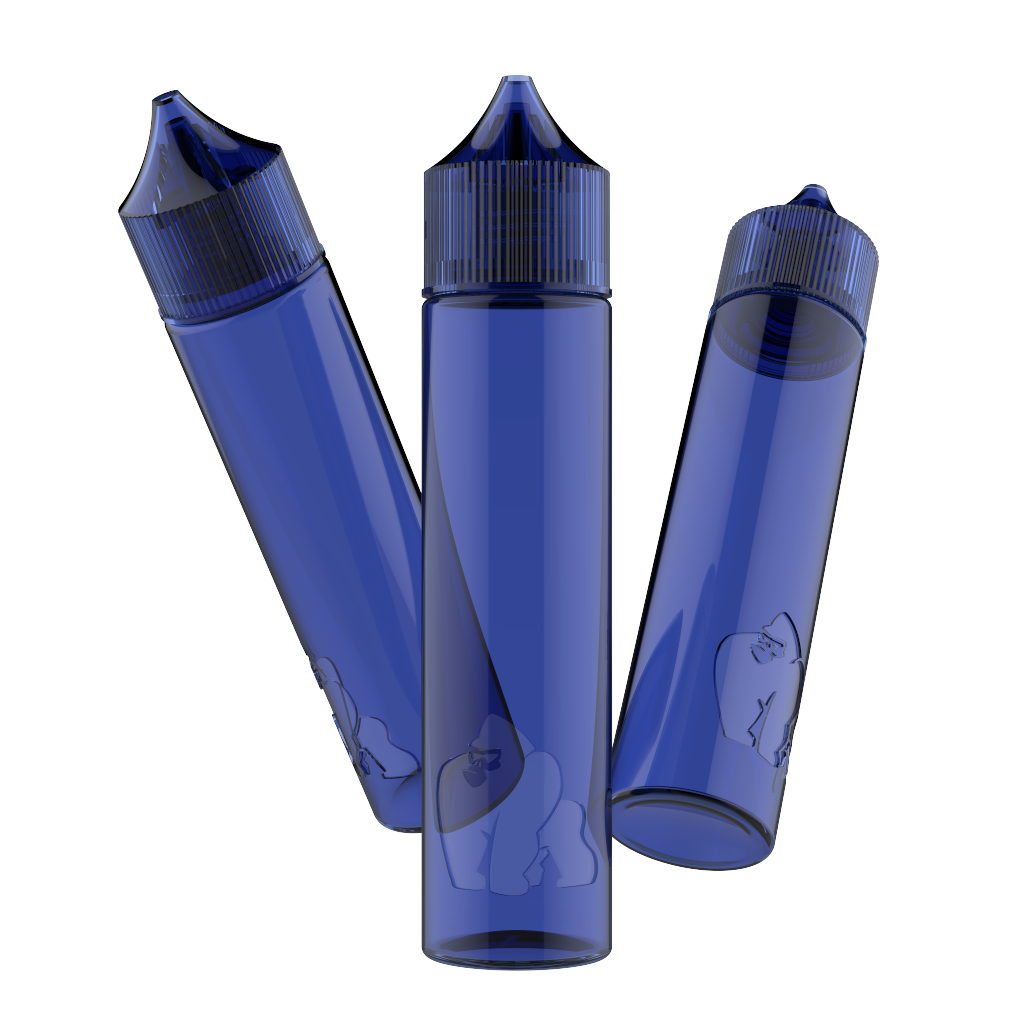 Chubby Gorilla - 60ML "SOFT" Unicorn Bottle - Transparent Blue Chubby Gorilla - 60ML "SOFT" Unicorn Bottle - Transparent Blue