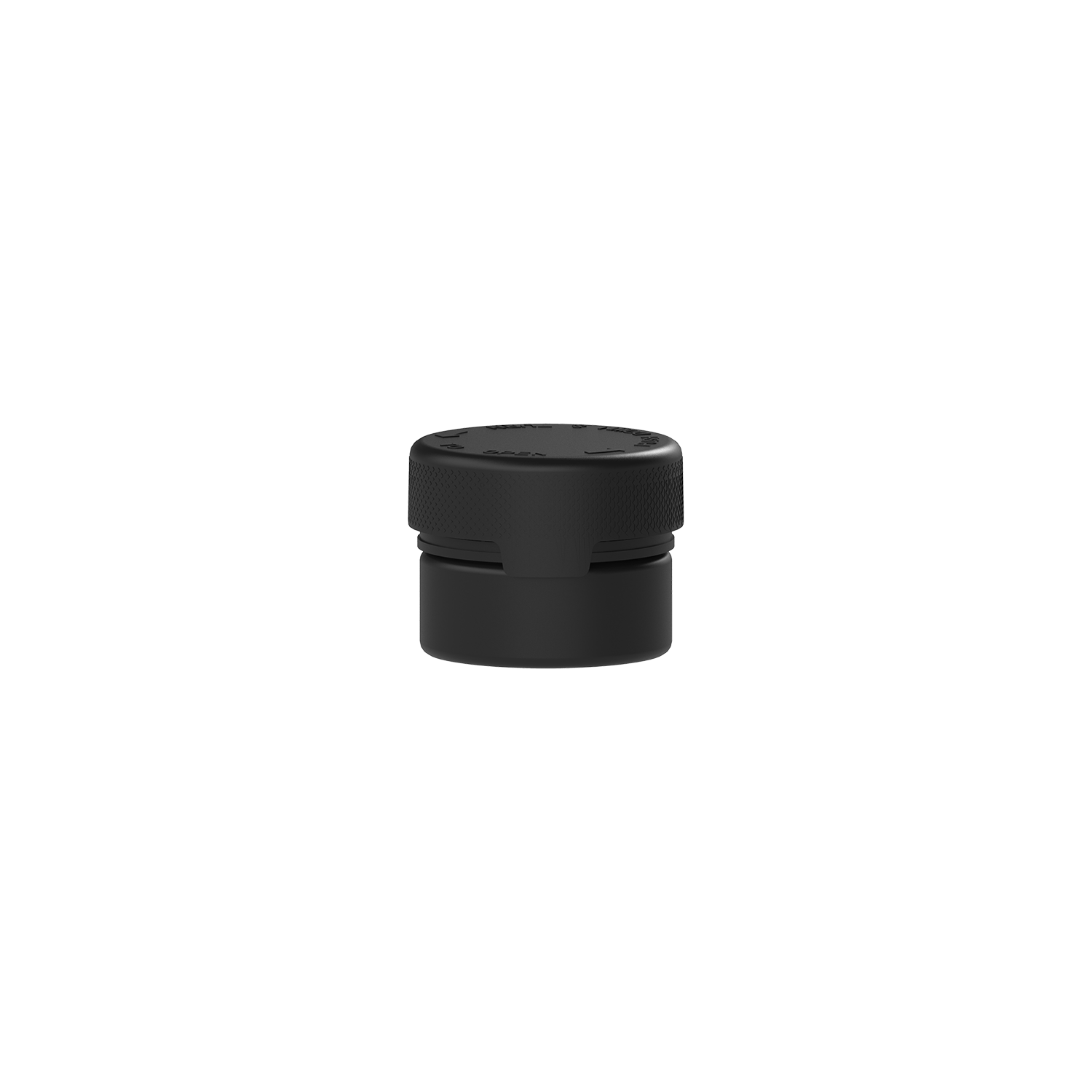 30CC/1FL.OZ/30ML Aviator CR - Container With Inner Seal & Tamper - Opaque Black With Opaque Black Lid - Copackr.com
