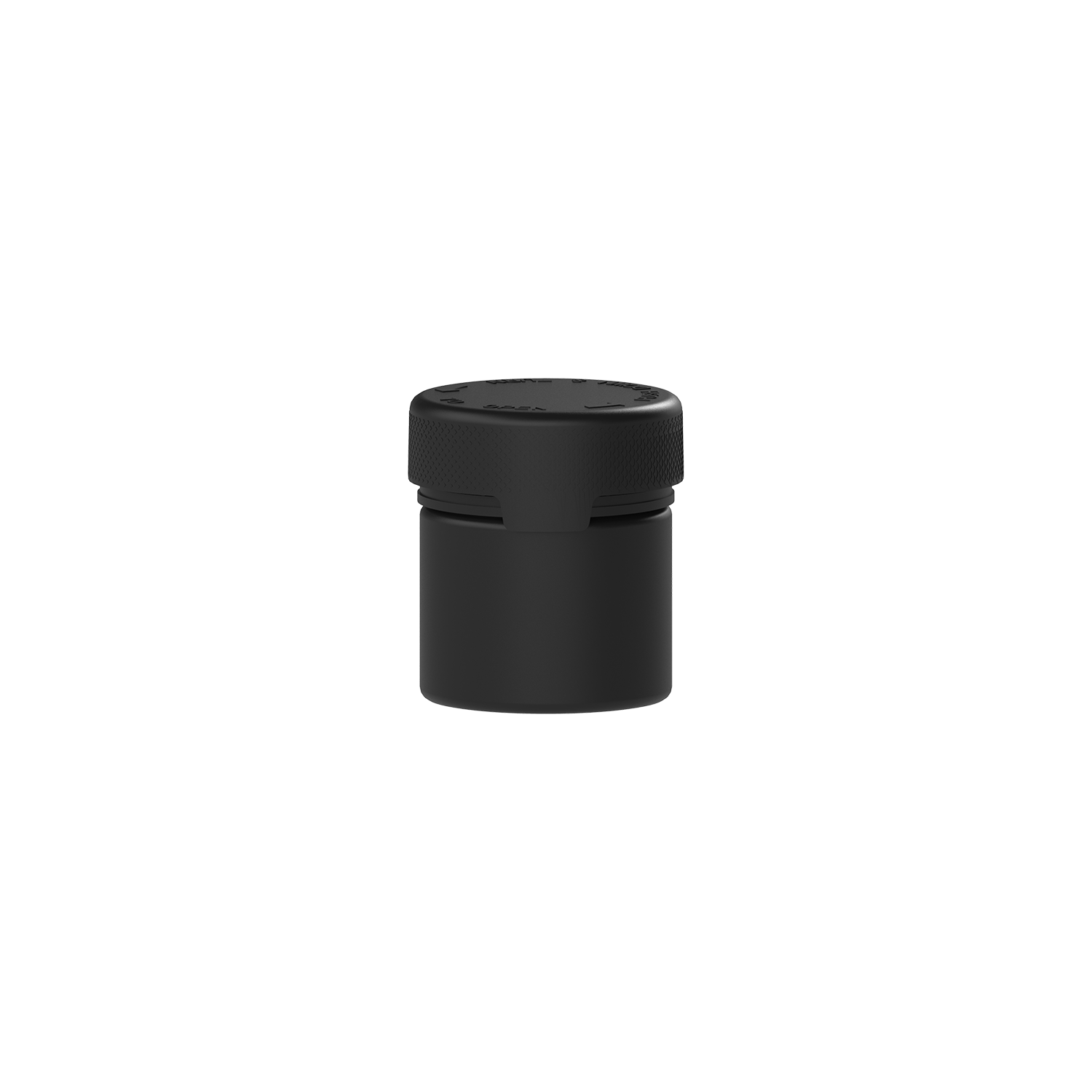 60CC/2FL.OZ/60ML Aviator CR - Container With Inner Seal & Tamper - Opaque Black With Opaque Black Lid - Copackr.com