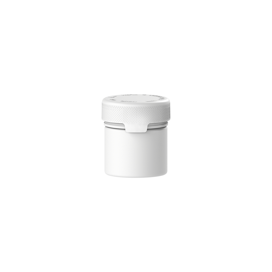 90CC/3FL.OZ/90ML Aviator CR - Container With Inner Seal & Tamper - Opaque White With Opaque White Lid - Copackr.com