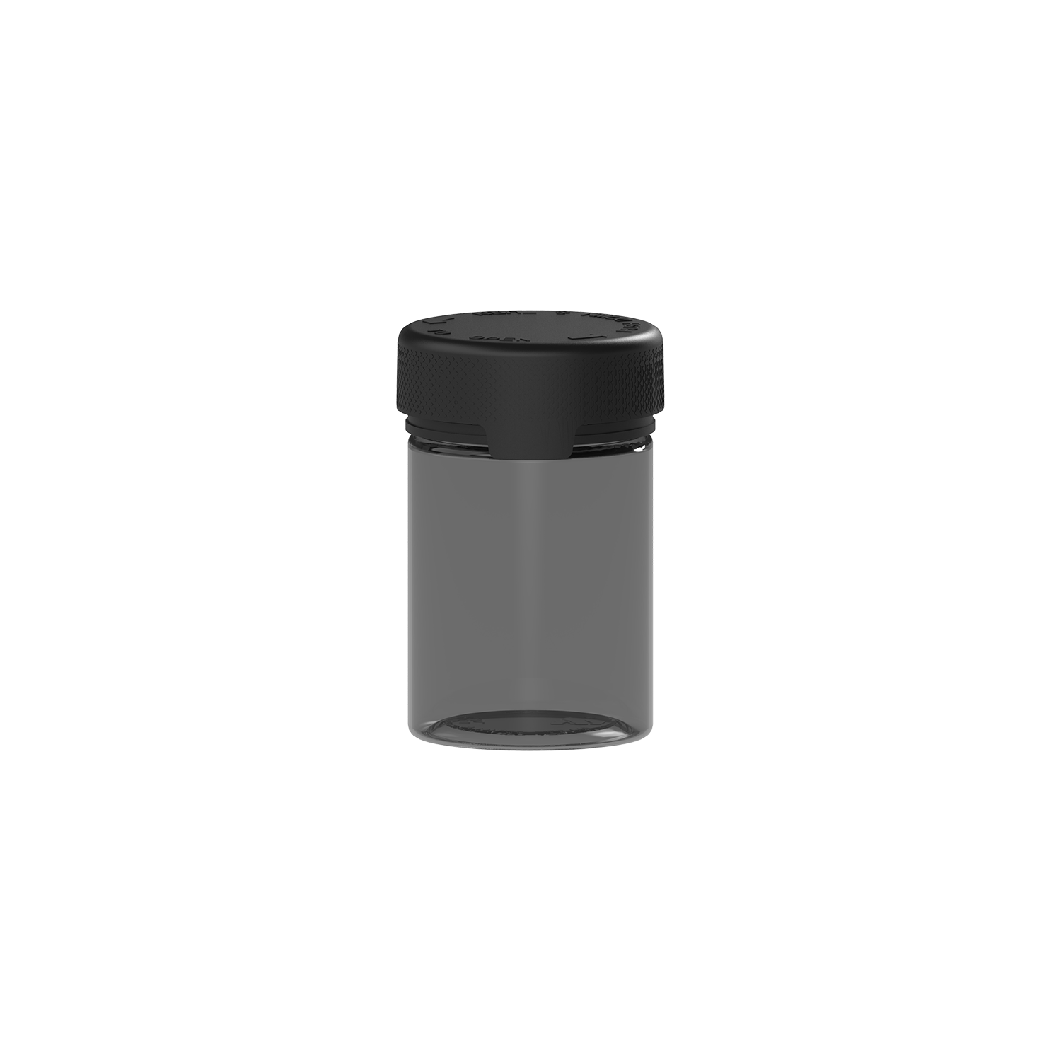120CC/4OZ/120ML Aviator CR - Container With Inner Seal & Tamper - Translucent Black With Opaque Black Lid - Copackr.com