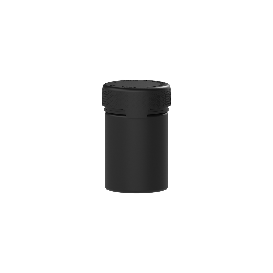 120CC/4FL.OZ/120ML Aviator CR - Container With Inner Seal & Tamper - Opaque Black With Opaque Black Lid - Copackr.com