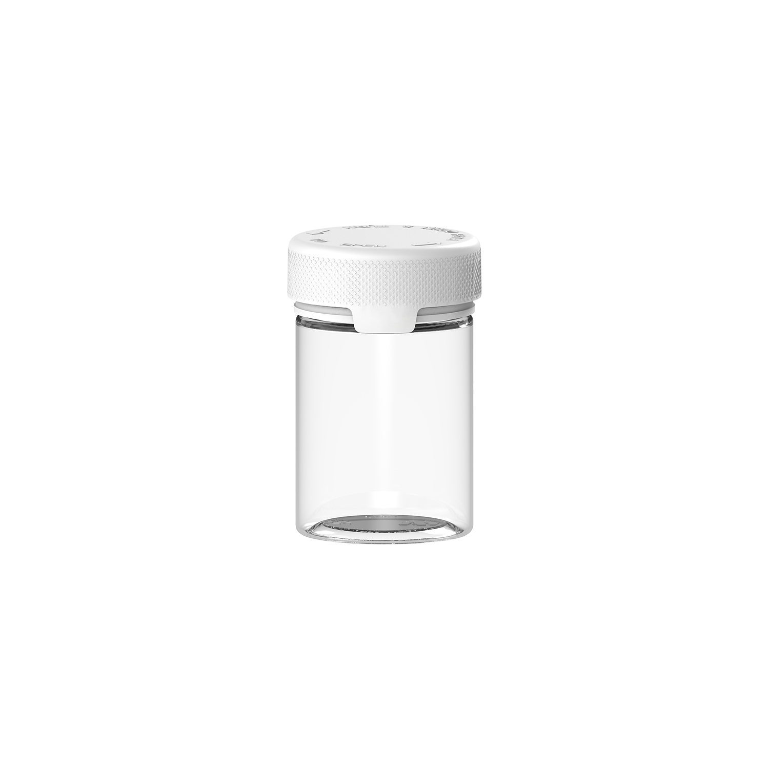 120CC/4FL.OZ/120ML Aviator CR - Container With Inner Seal & Tamper - Clear Natural With Opaque White Lid - Copackr.com
