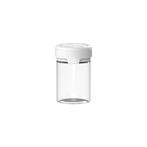 120CC/4FL.OZ/120ML Aviator CR - Container With Inner Seal & Tamper - Clear Natural With Opaque White Lid - Copackr.com