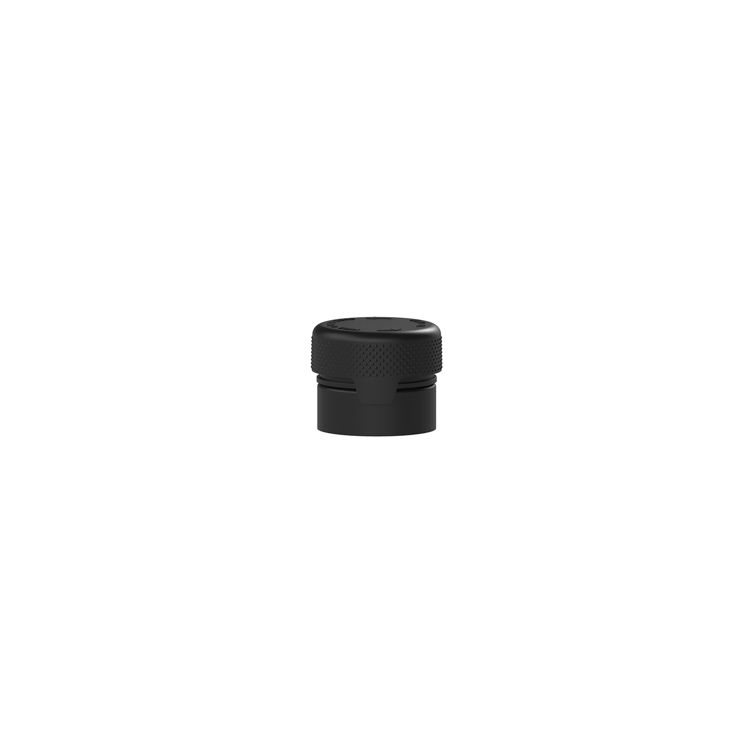 5cc/5ML Aviator CR - Container With Inner Seal & Tamper - Opaque Black With Opaque Black Lid - Copackr.com