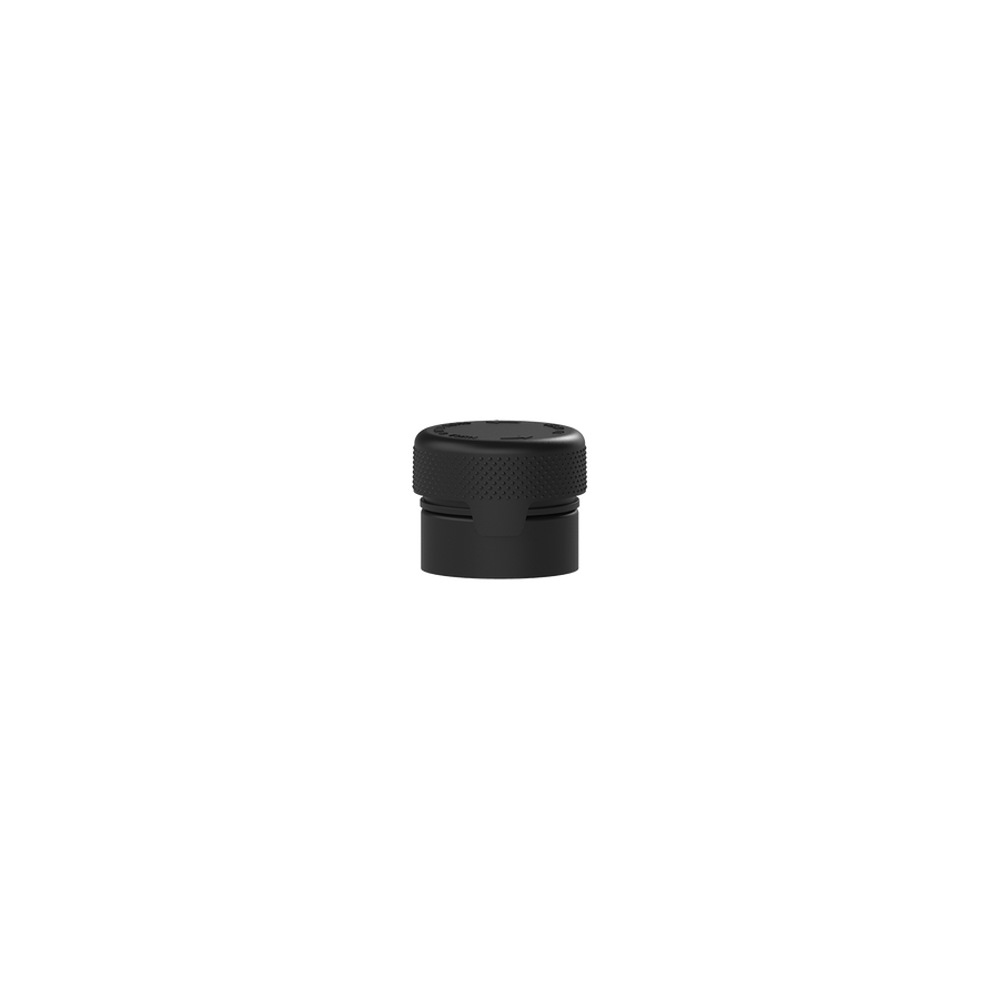 5cc/5ML Aviator CR - Container With Inner Seal & Tamper - Opaque Black With Opaque Black Lid - Copackr.com