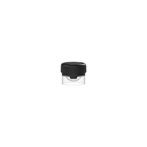 5cc/5ML Aviator CR - Container With Inner Seal & Tamper - Clear Natural (Transparent) With Opaque Black Lid - Copackr.com