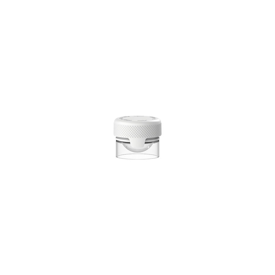 5cc/5ML Aviator CR - Container With Inner Seal & Tamper - Clear Natural (Transparent) With Opaque White Lid - Copackr.com