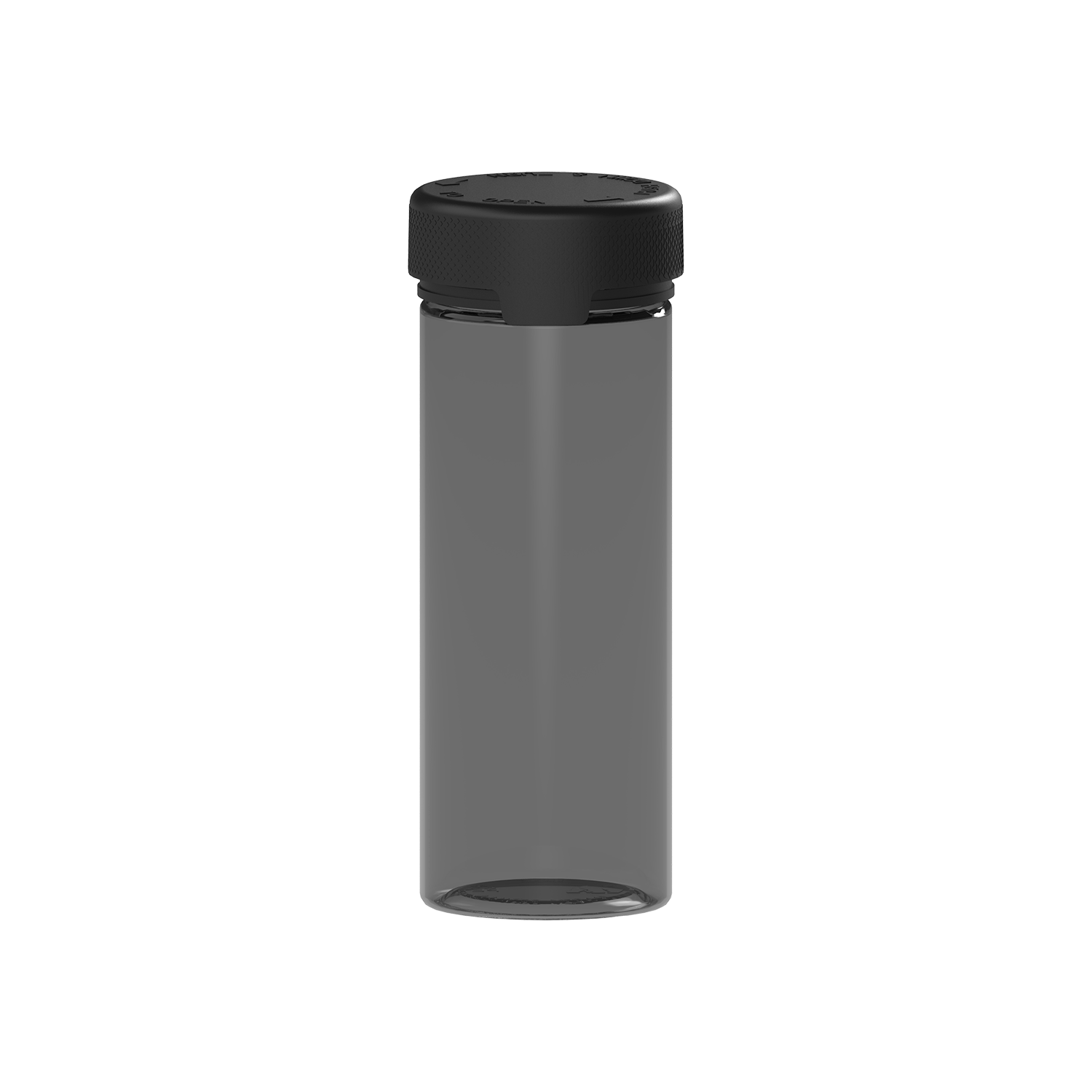 240CC/8FL.OZ/240ML Aviator CR - Container With Inner Seal & Tamper - Translucent Black With Opaque Black Lid - Copackr.com