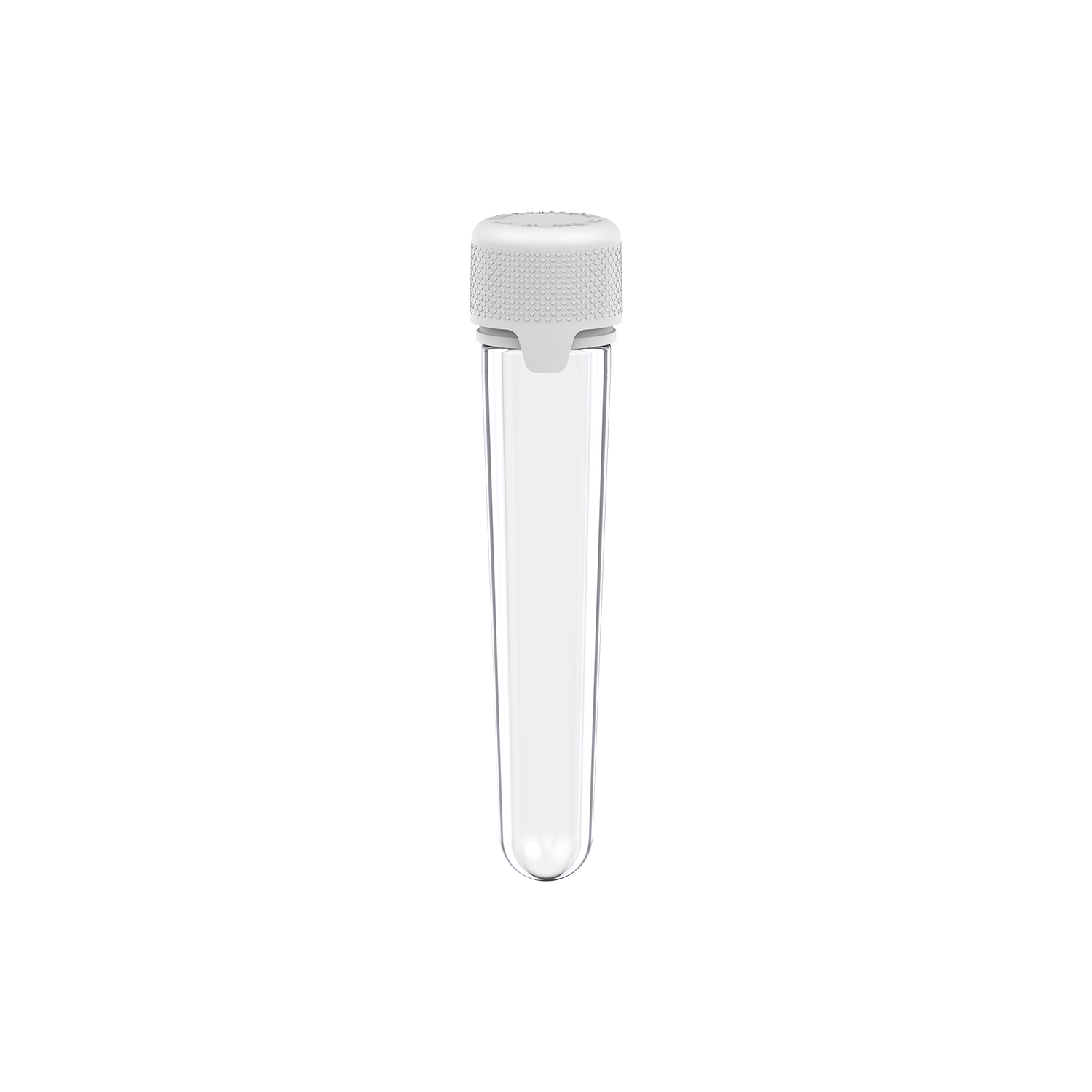AVIATOR CR - TUBE 100MM WITH INNER SEAL & TAMPER - CLEAR NATURAL (TRANSPARENT) WITH OPAQUE WHITE LID - Copackr.com