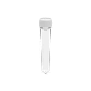 AVIATOR CR - TUBE 100MM WITH INNER SEAL & TAMPER - CLEAR NATURAL (TRANSPARENT) WITH OPAQUE WHITE LID - Copackr.com