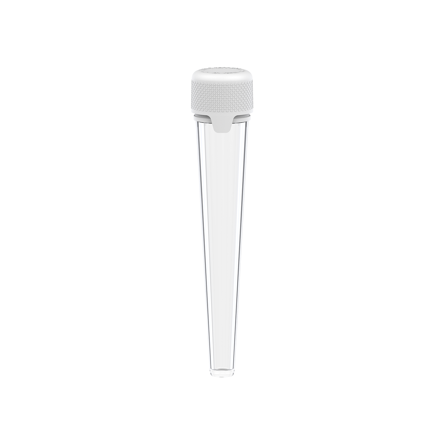 AVIATOR CR - TUBE 113MM WITH INNER SEAL & TAMPER - CLEAR NATURAL TRANSPARENT WITH OPAQUE WHITE LID - Copackr.com