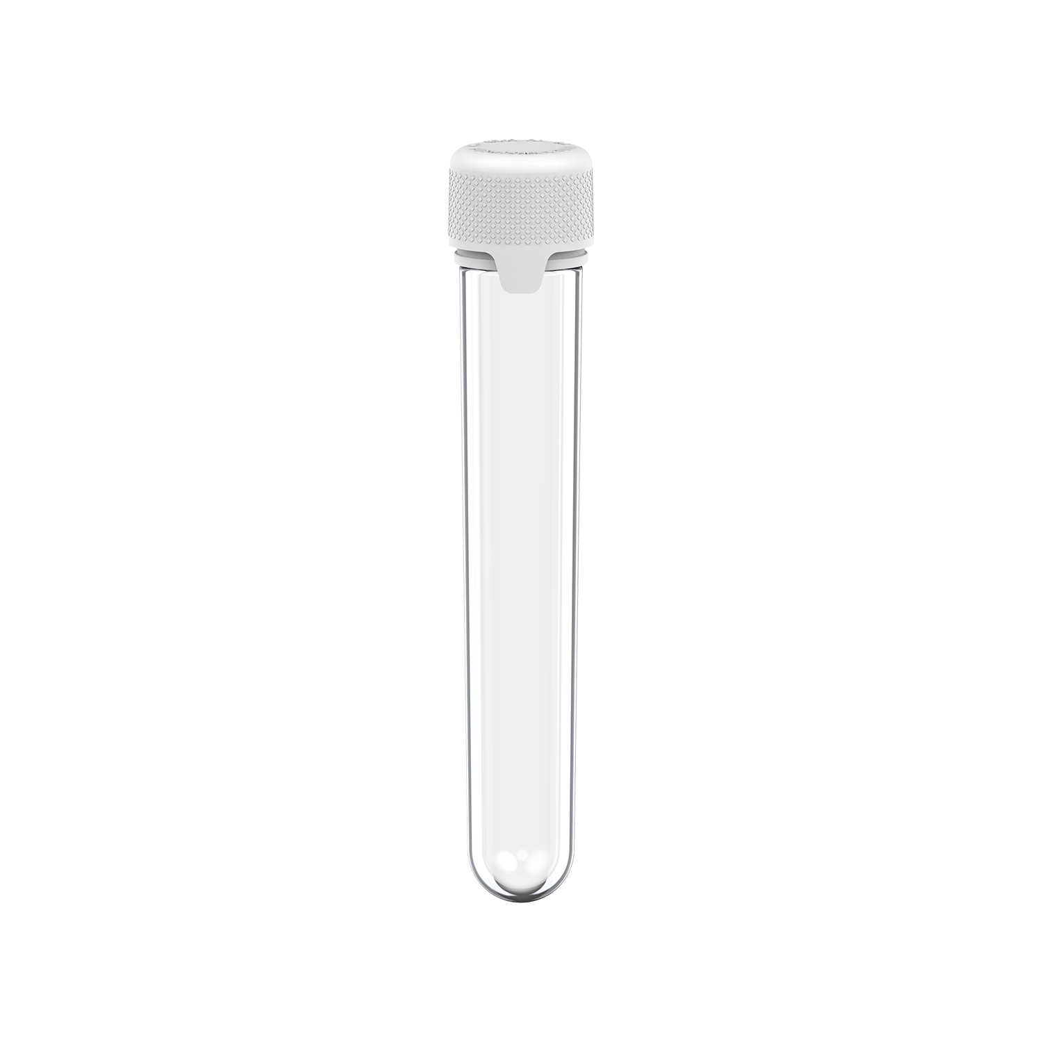 AVIATOR CR - TUBE 120MM WITH INNER SEAL & TAMPER - CLEAR NATURAL (TRANSPARENT) WITH OPAQUE WHITE LID - Copackr.com
