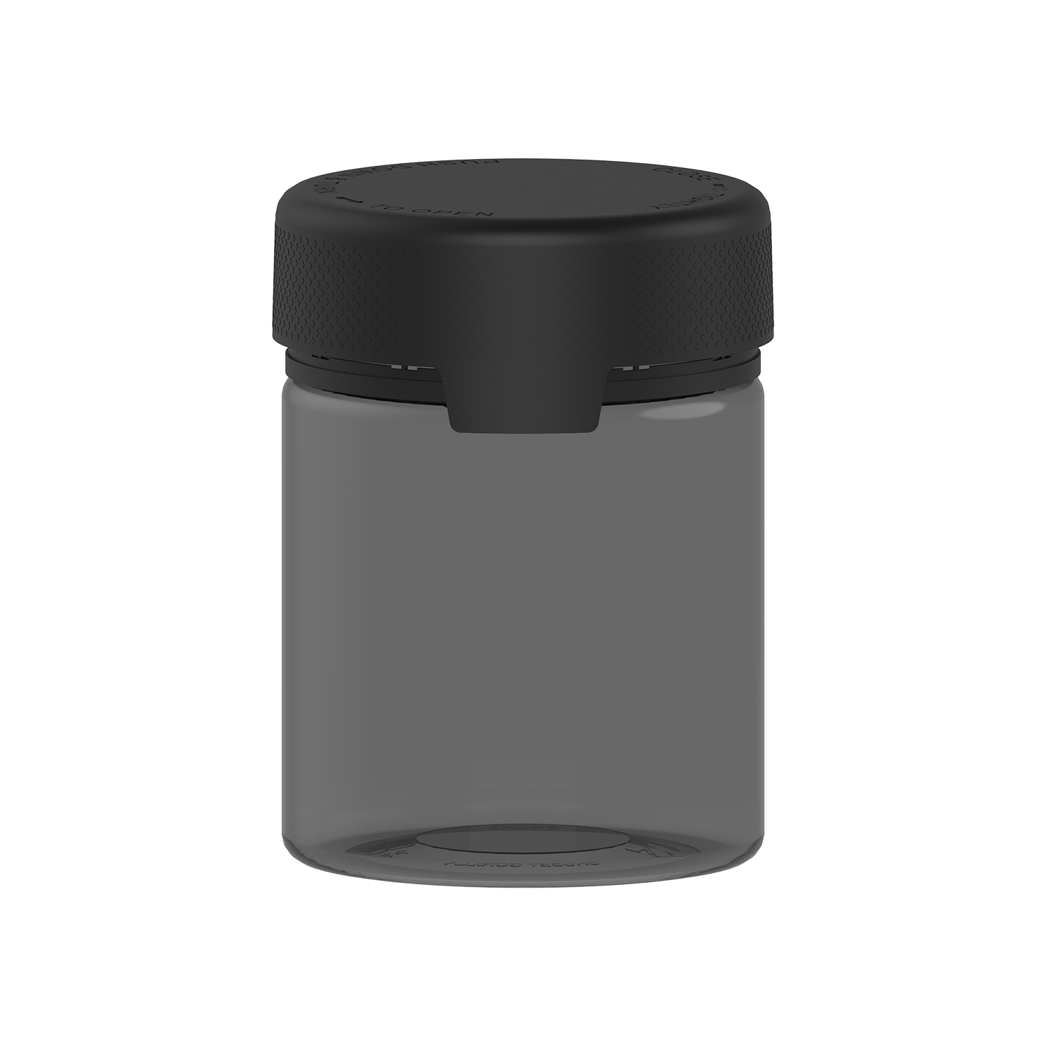 550CC/18.5FL.OZ/550ML Aviator CR - XL Container With Inner Seal & Tamper - Translucent Black With Opaque Black Lid - Copackr.com
