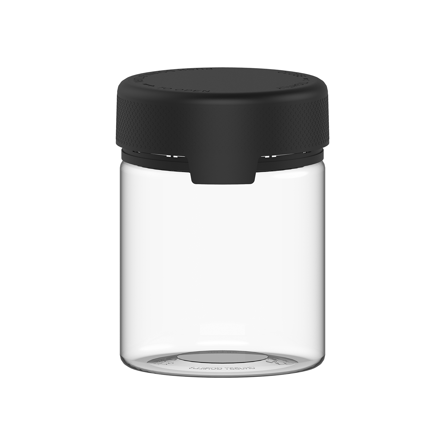 550CC/18.5FL.OZ/550ML Aviator CR - XL Container With Inner Seal & Tamper - Clear Natural With Opaque Black Lid - Copackr.com