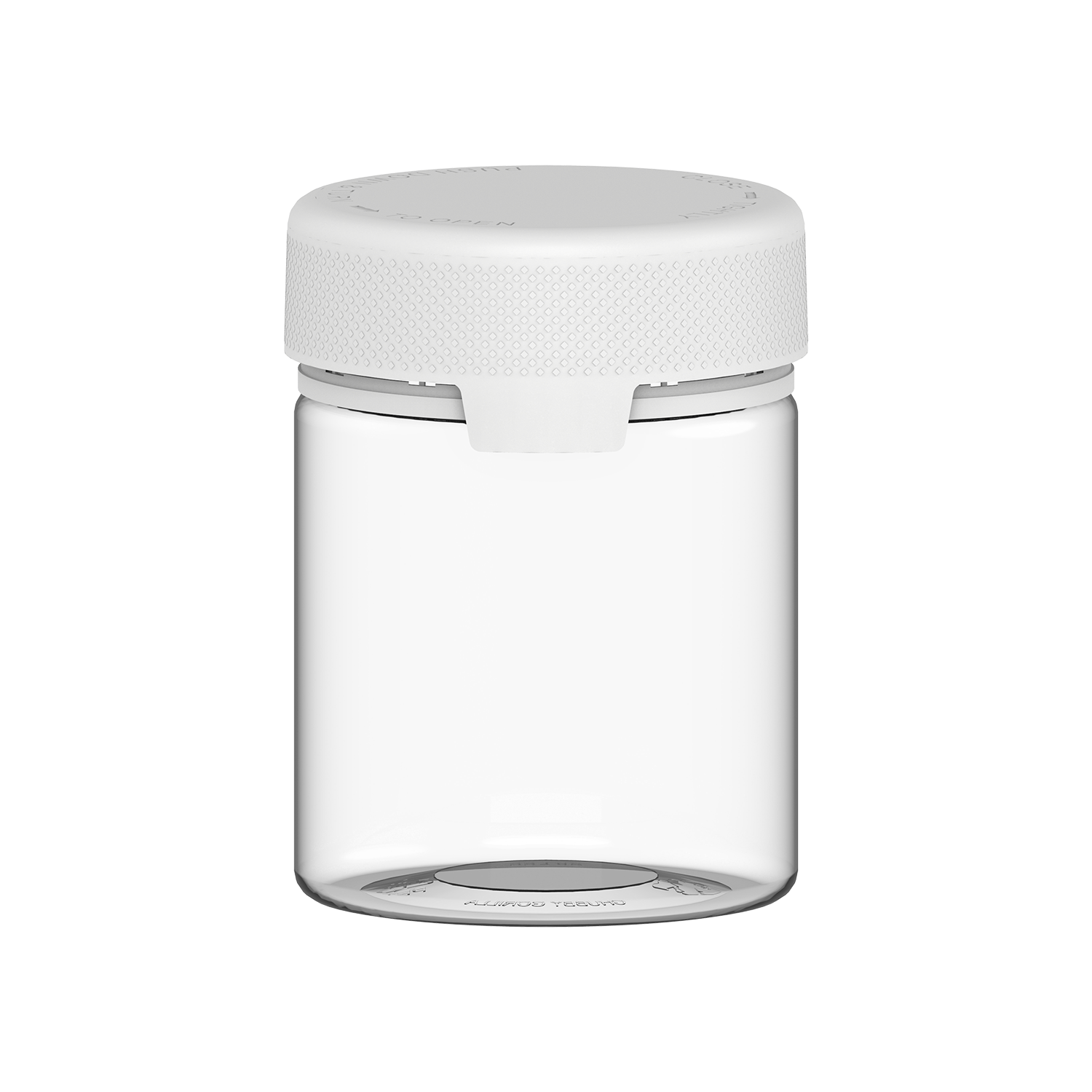 550CC/18.5FL.OZ/550ML Aviator CR - XL Container With Inner Seal & Tamper - Clear Natural With Opaque White Lid - Copackr.com