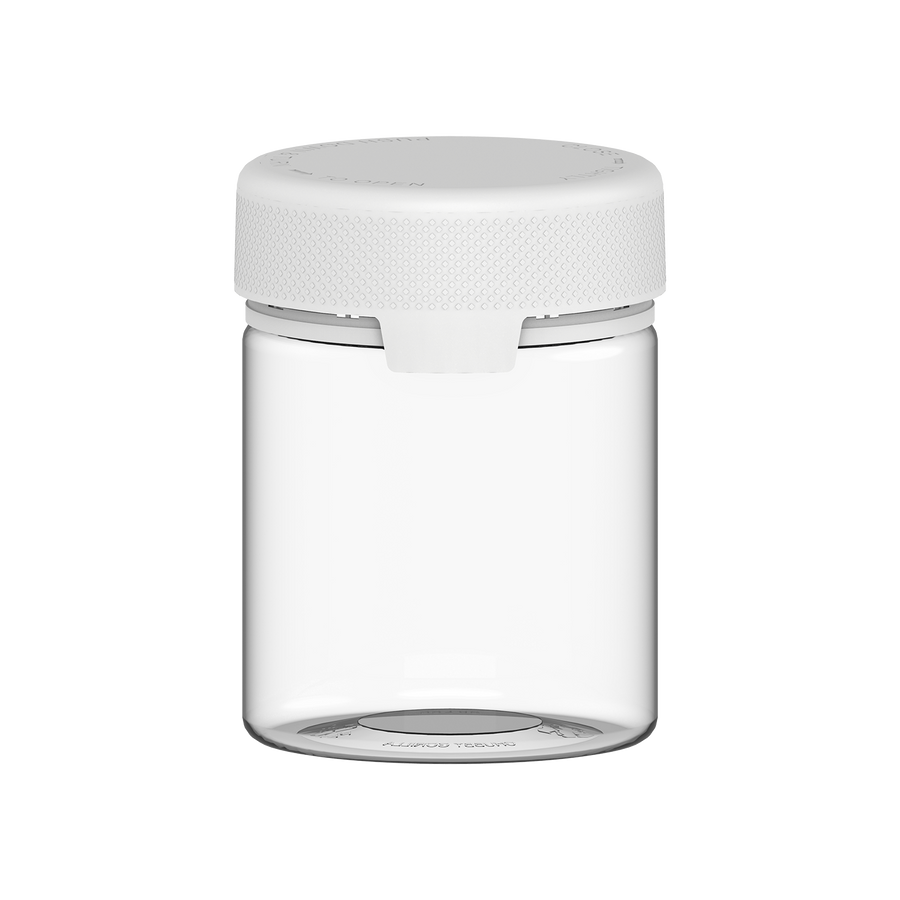 550CC/18.5FL.OZ/550ML Aviator CR - XL Container With Inner Seal & Tamper - Clear Natural With Opaque White Lid - Copackr.com
