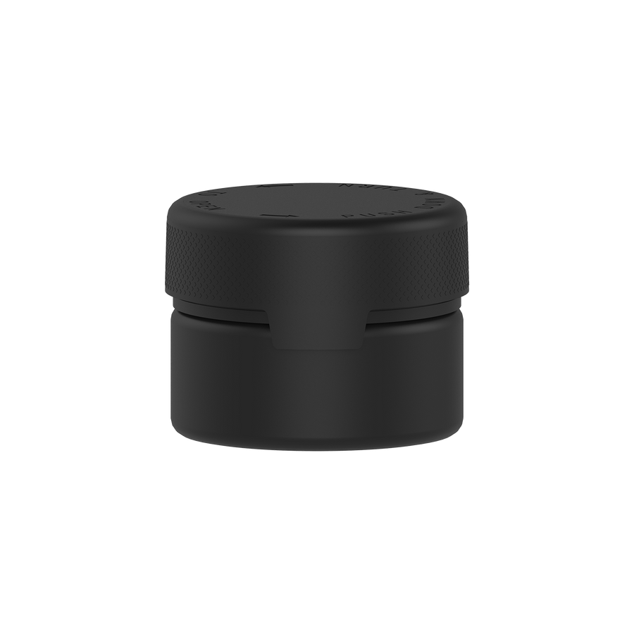 220CC/7.5FL.OZ/220ML Aviator CR - XL Container With Inner Seal & Tamper - Opaque Black With Opaque Black Lid - Copackr.com